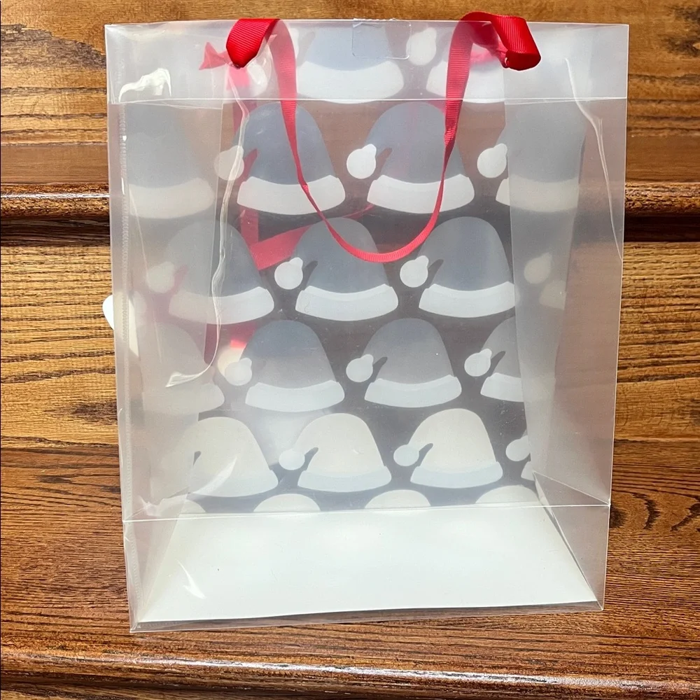 Lot of 5 African American Santa Themed Holiday Christmas Bags